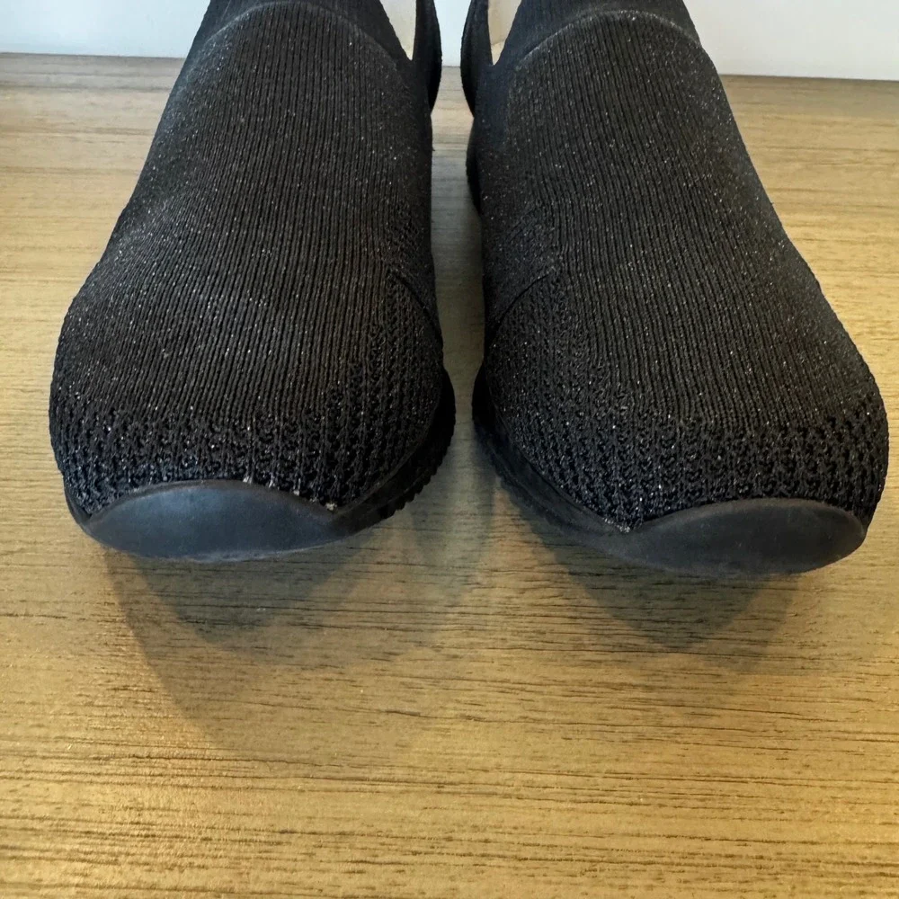 Ara Leena Fusion Women 9.5 UK6 Black Knit Slip On Comfort Sneaker Comfort Casual